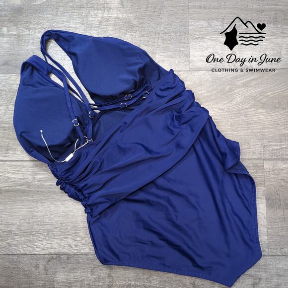 You Di An V Neck Tummy Control One Piece Swimsuit Size L - Picture 5 of 5